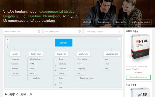 Screenshot of weber.am
