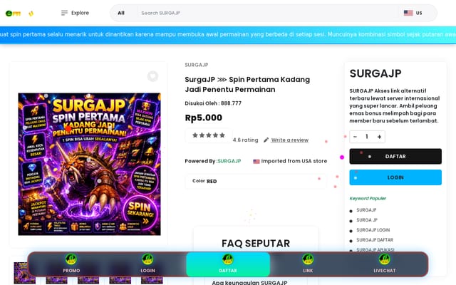 Screenshot of surgajp.org