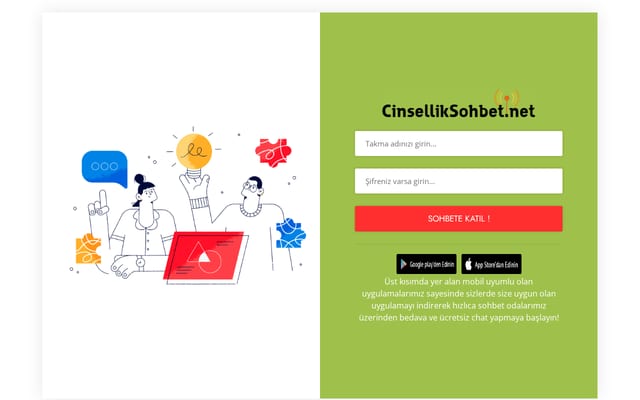 Screenshot of cinselliksohbet.net