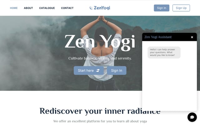Screenshot of zen-yogi.co