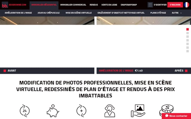 Screenshot of boxbrownie.com