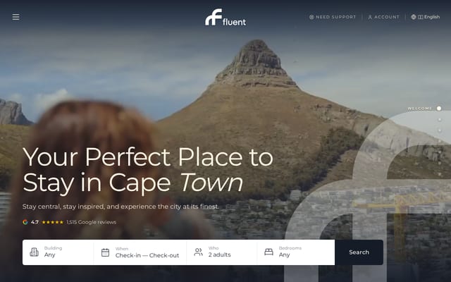 Screenshot of fluentliving.com