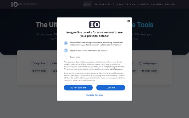 Screenshot of imageonline.co