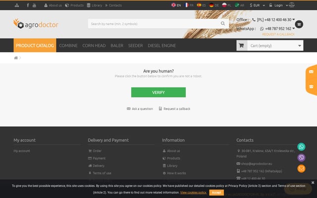 Screenshot of agrodoctor.eu