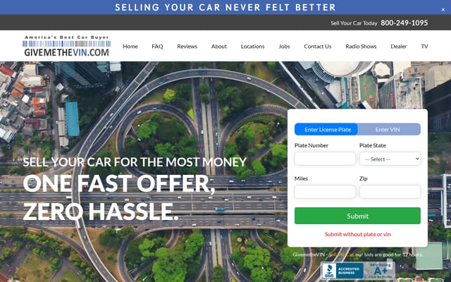 Screenshot of showmethevin.com