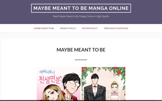 Screenshot of maybemeanttobe.com