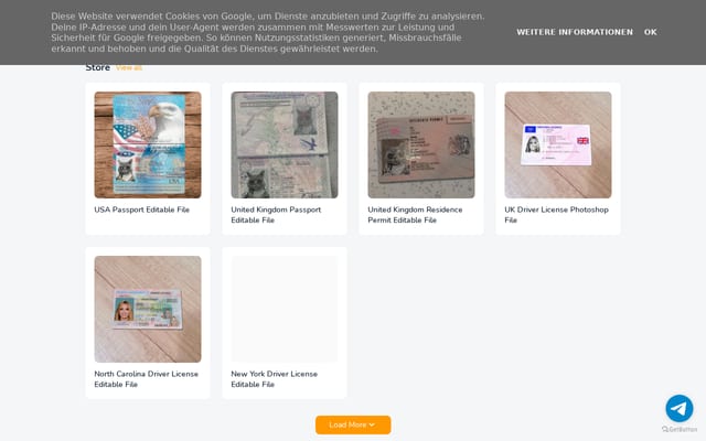 Screenshot of fakedocshop.blogspot.com