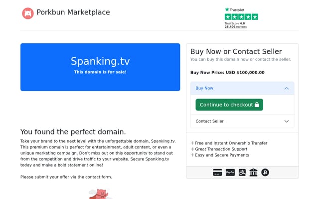 Screenshot of spanking.tv