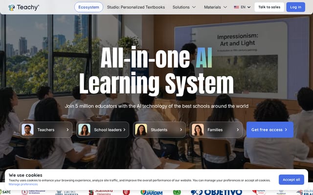 Screenshot of teachy.app