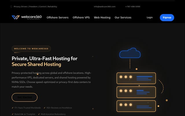 Screenshot of webcare360.com