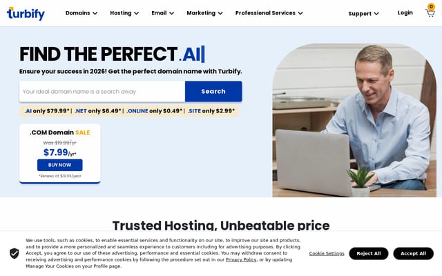 Screenshot of turbify.com