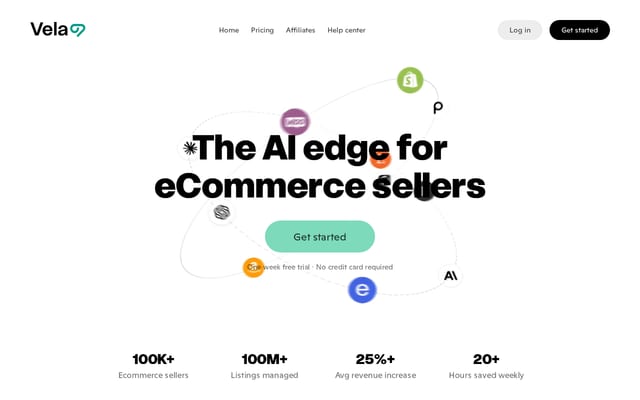 Screenshot of getvela.com