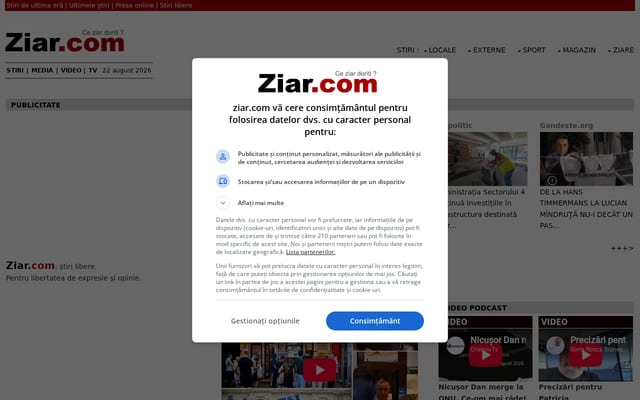 Screenshot of ziar.com