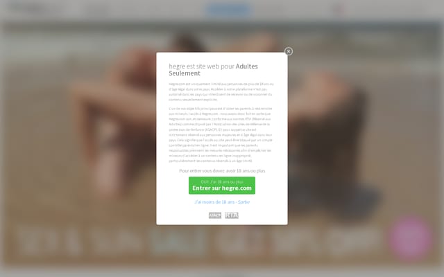 Screenshot of hegre-art.com