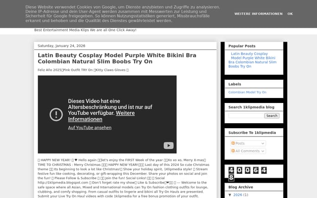 Screenshot of 1klipmedia.blogspot.com