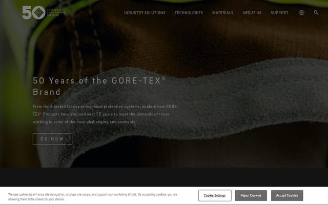 Screenshot of goretexprofessional.com