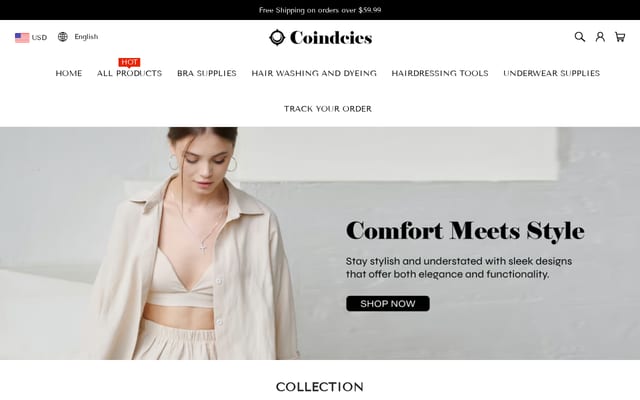 Screenshot of coindcies.com