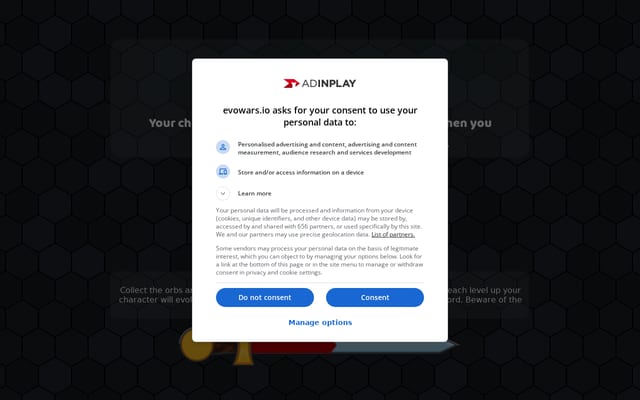Screenshot of evowars.io