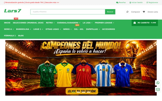 Screenshot of lars7.com