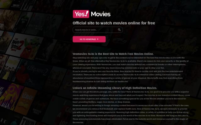 Screenshot of yesmovies-to.to