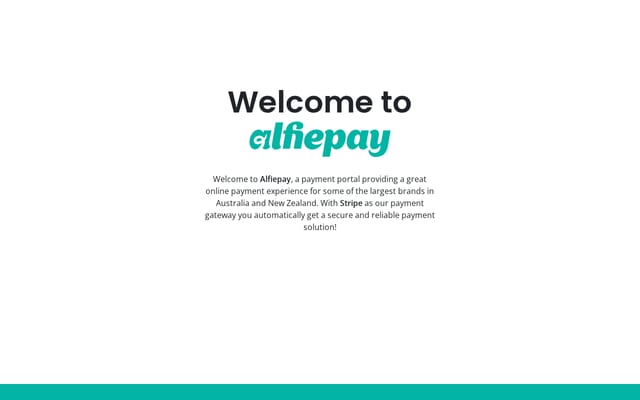 Screenshot of alfiepay.com