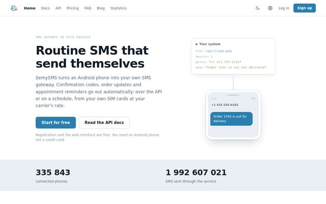 Screenshot of semysms.net