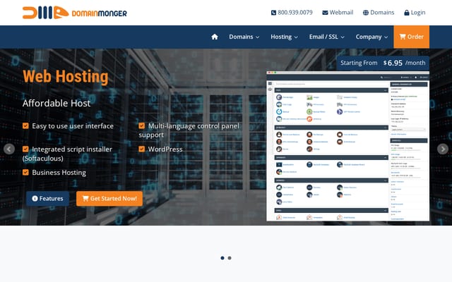 Screenshot of domainmonger.com