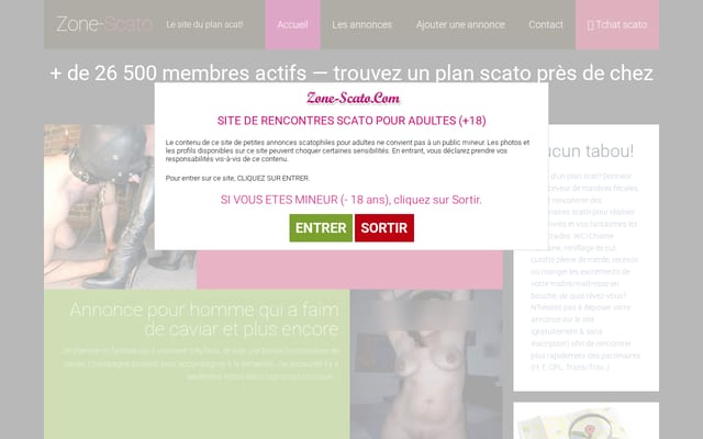 Screenshot of zone-scato.com
