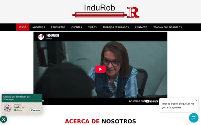 Screenshot of indurob.com