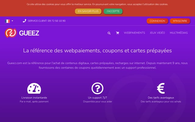 Screenshot of gueez.com