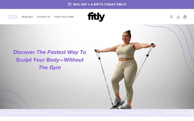 Screenshot of try-fitly.com