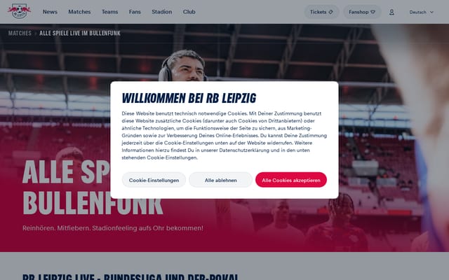 Screenshot of bullenfunk.fm