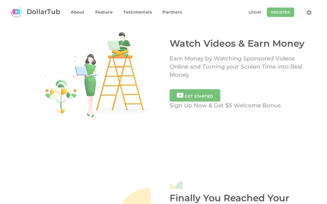 Screenshot of dollartub.com