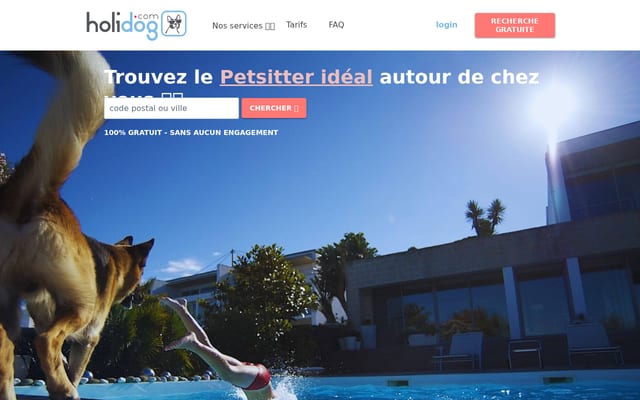 Screenshot of holidog.com