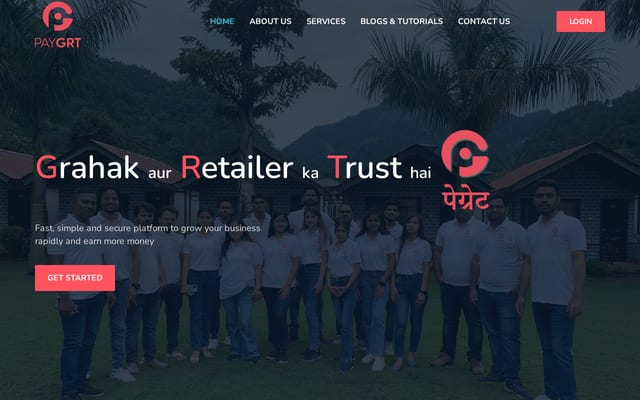 Screenshot of paygrt.com