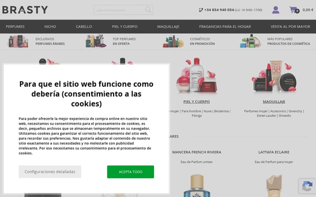 Screenshot of brasty.es