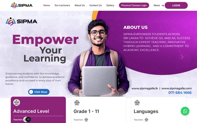 Screenshot of sipmagalle.com