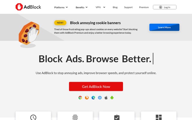 Screenshot of getadblock.com