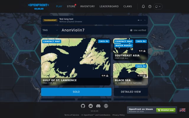 Screenshot of openfront.dev