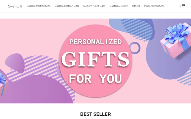Screenshot of swangift.com