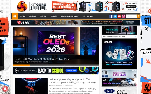 Screenshot of kitguru.net