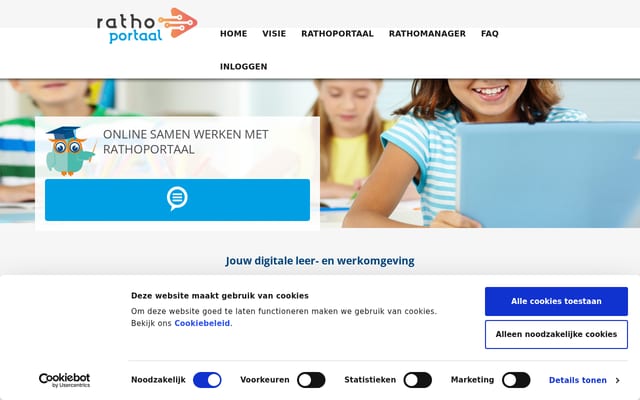 Screenshot of rathoportaal.nl