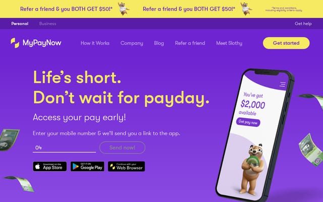 Screenshot of mypaynow.com.au