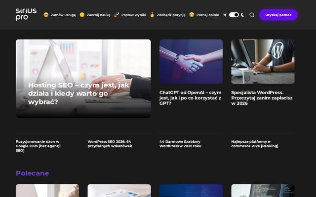 Screenshot of siriuspro.pl