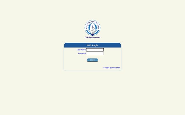 Screenshot of chf-imis.or.tz