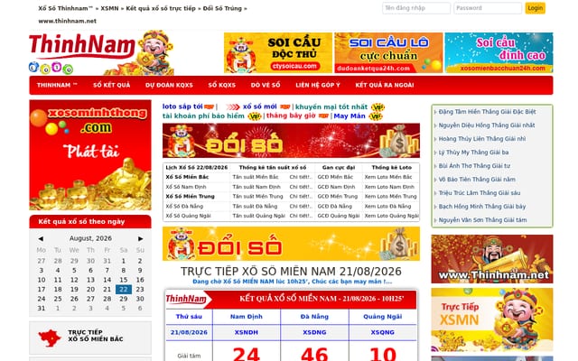 Screenshot of thinhnam.net