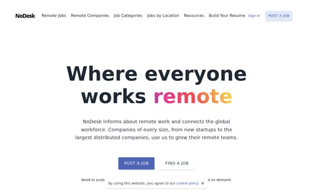 Screenshot of nodesk.co