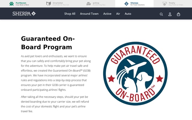 Screenshot of flygob.com