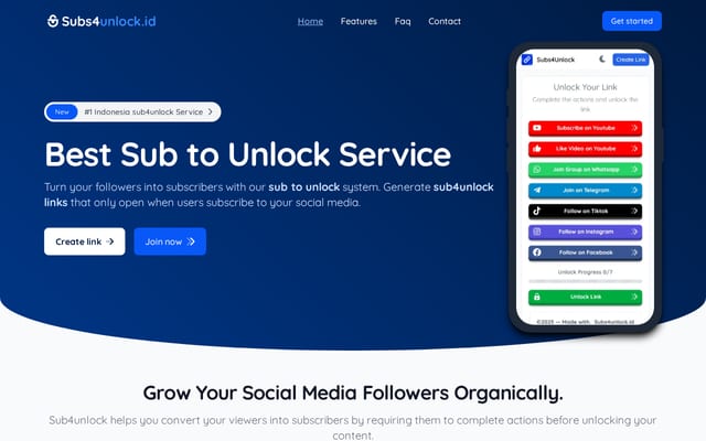 Screenshot of subs4unlock.id