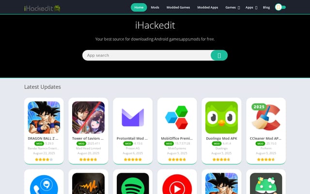 Screenshot of ihackedit.com